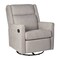 Flash Furniture Cash Swivel Glider Rocker Recliner Chair, Manual 360 Degree Swivel Recliner, Light Gray Upholstery CY-RAC-536-LTGRY-GG - alternate 7